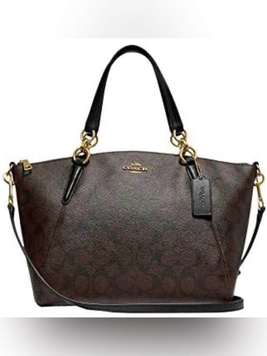 Coach Handbags - Coach Small Kelsey Satchel in Signature Canvas